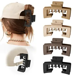 Game Changer Hat Claw Clips 2/4 Pcs Durable Hair Clips Designed for Baseball & Trucker Hats, Ideal for Thick Hair, Effortless Hat Hairstyles