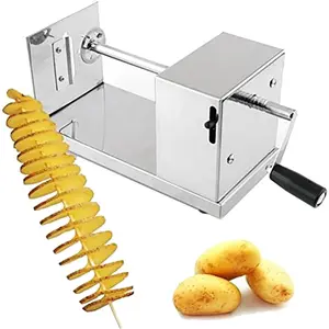 Tornado  Spiral  Manual Stainless Steel Twisted  Slicer   Fry for Potatoes Carrots Vegetables