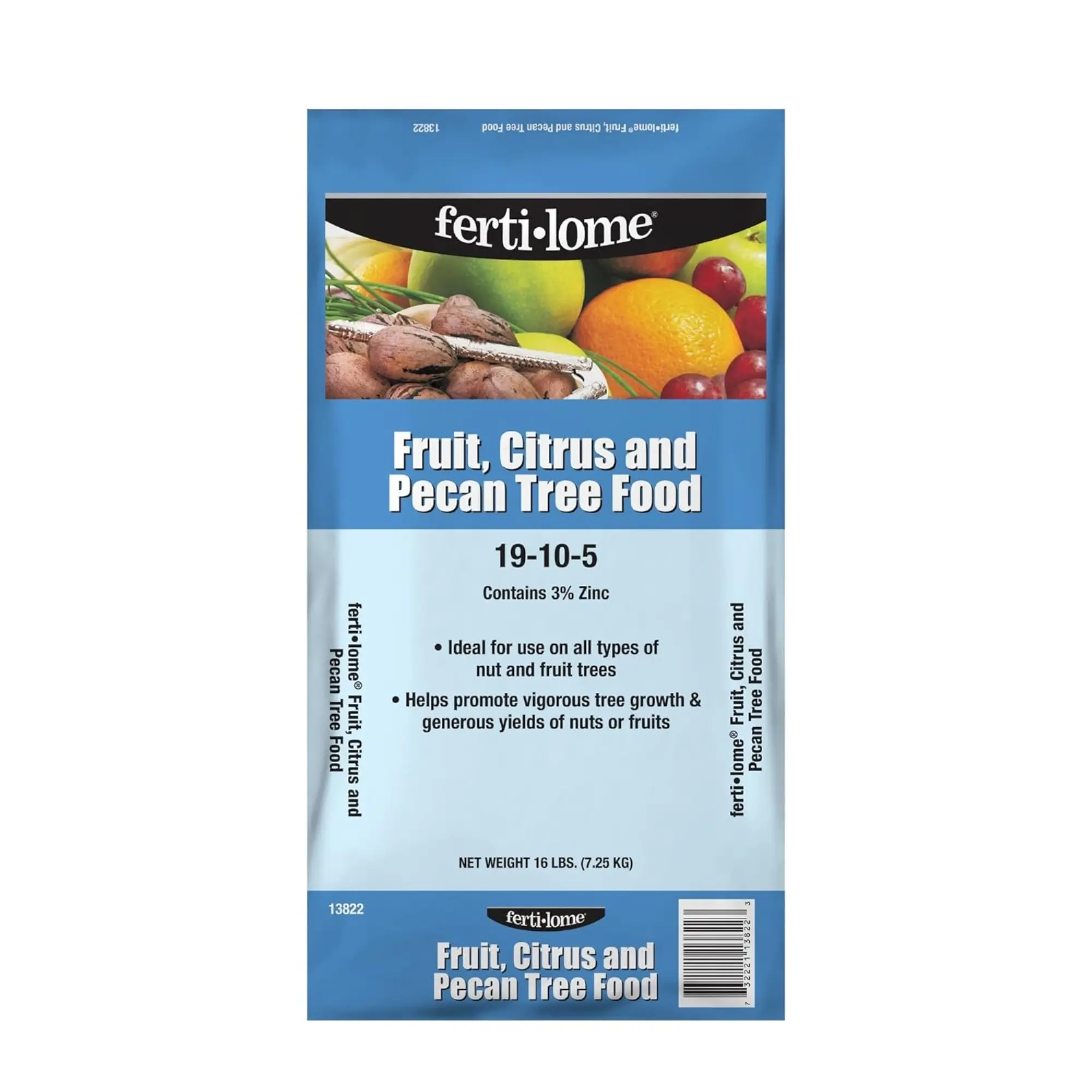 Fertilome Fruit, Citrus & Pecan Tree Food 19-10-5 Fertilizer, 16lbs