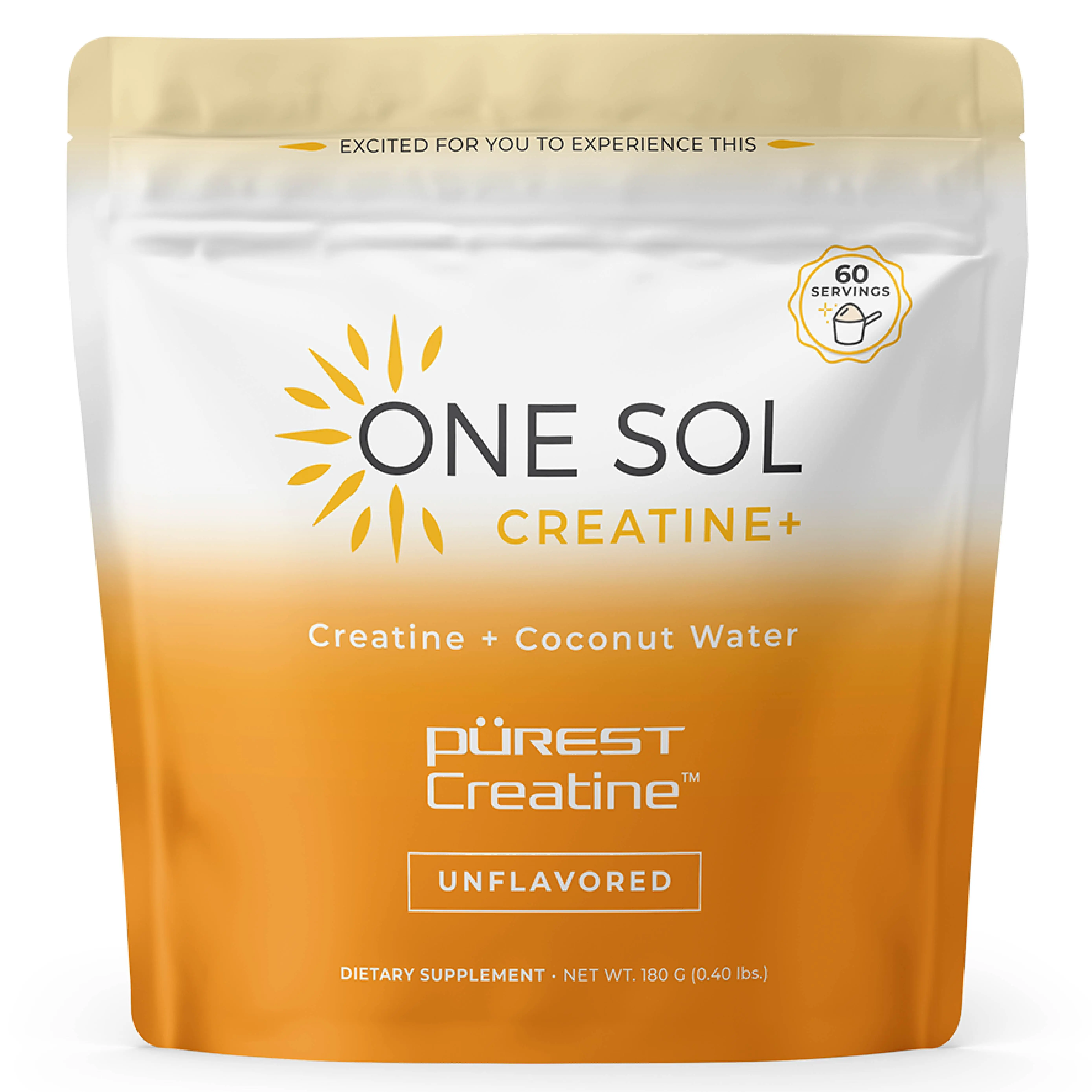 One Sol Creatine + Coconut Water (Upgraded Formula) - #1 Creatine for Women