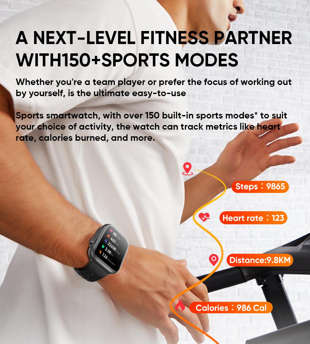 SmartWatchs for men/women  Multiple Sport Mode, Message Reminder, Fitness Wearable, IP68 Waterproof Touch Screen Watch, Sleep Monitoring, Multifunctional Smart Watch with High Battery Life, Bluetooth Call, Back to Scool Gift,smart watch