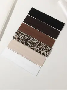 Women's Sports Sweat-Wicking Elastic Hair Bands, Multicolor Leopard Print Fashion Headbands Workout Headband Training Headband for Yoga Running Basketball Fitness