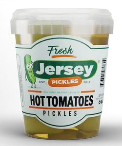 Jersey Pickles - Hot Picked Tomatoes - Instant Food - Delicious - Natural Flavors