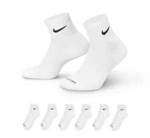 Nike Everyday Plus Dri-Fit Ankle Socks White | ankle socks | dri-fit | white | 6-pack | moisture-wicking | cushioned | unisex | athletic | training | everyday | sports | Premium Quality | Essential Accessory | Everyday Use | Gift Idea | Spring 2026
