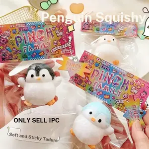 Cute Penguin Squishy Toy, Soft Slow-Rebound Stress Relief, Kawaii Animal Shape Anxiety Relief, Birthday Gift, Christmas Ornament, Halloween Party Gift