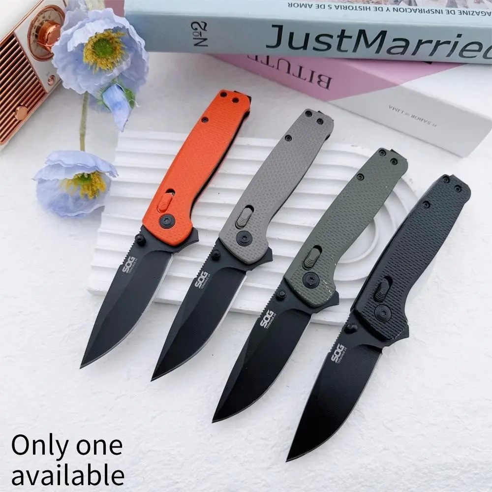 High-Quality Folding Pocket Knife for Hiking D2 Steel Blade Nylon Handle Essential Outdoor Tool Multifunctional Camping Knife Outdoor Multifunctional Tools