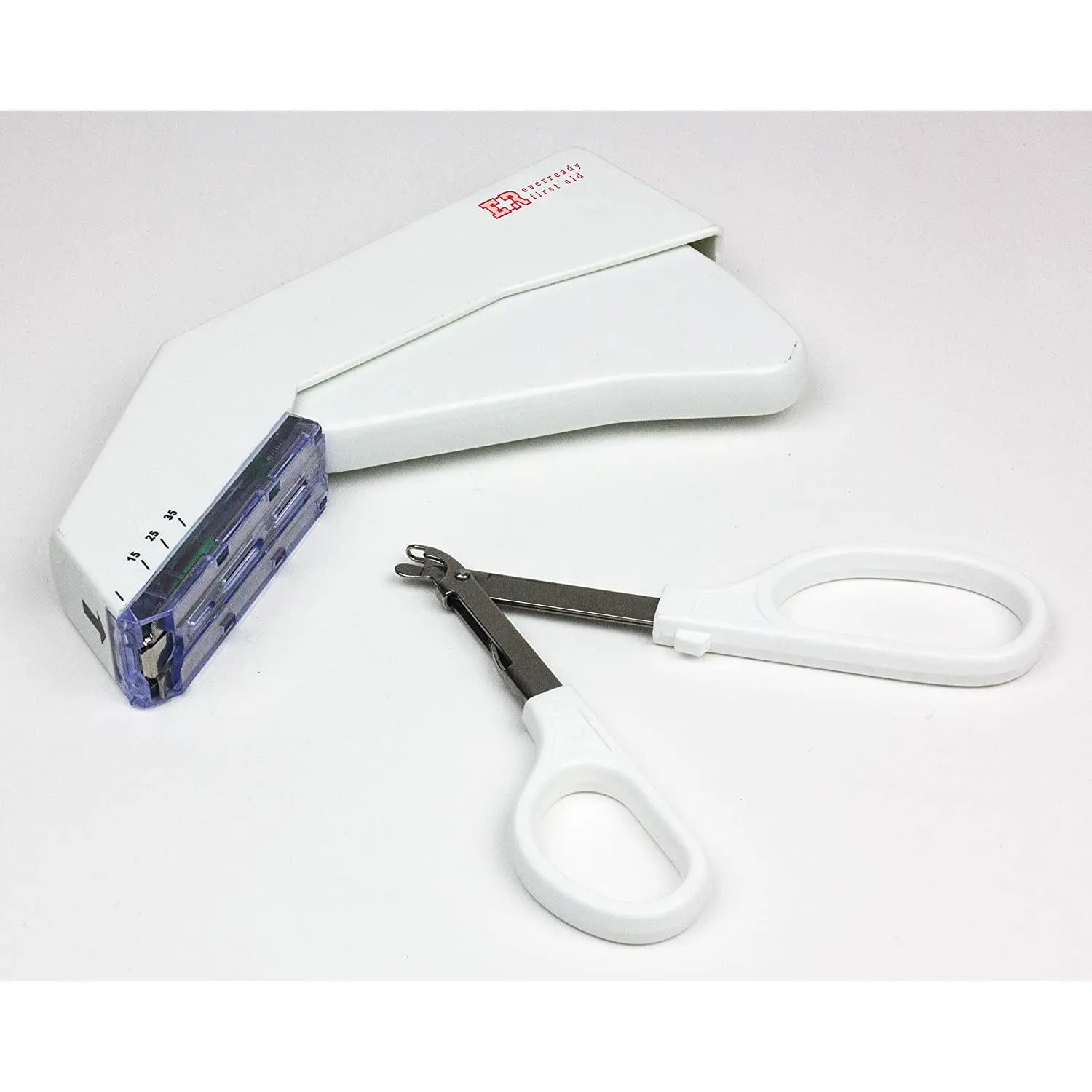 Ever Ready First Aid Sterile Disposable Surgical Skin Stapler with Staples and Remover