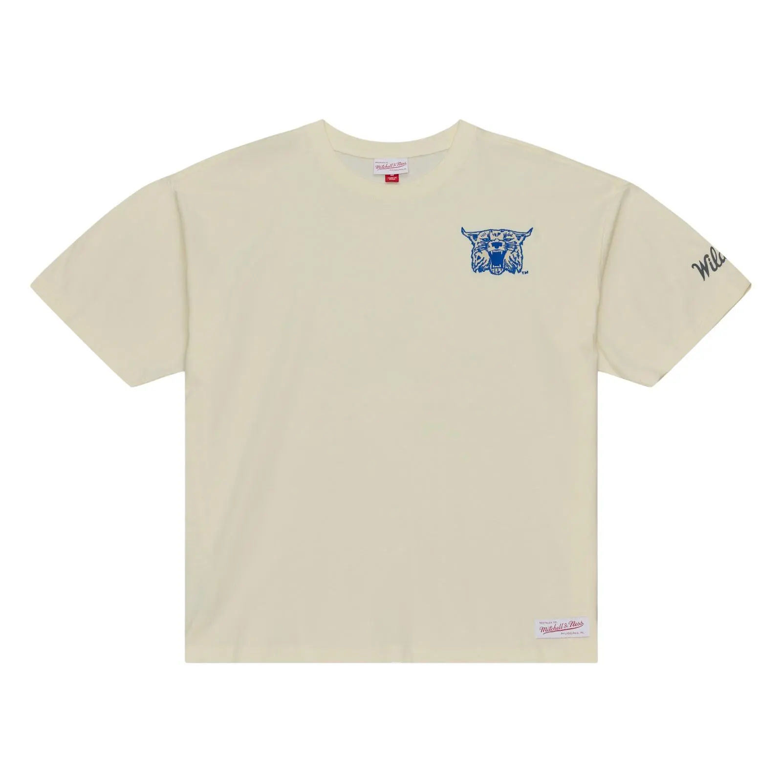 Kentucky Wildcats Cream Heritage Hues Oversized T-Shirt NCAA Throwback Tee Graphic Vintage Fan Gear Mitchell & Ness