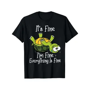 Mens Plus Size Humorous Turtle Graphic T Shirt Relaxed Fit Casual Crew Neck Short Sleeve Tee