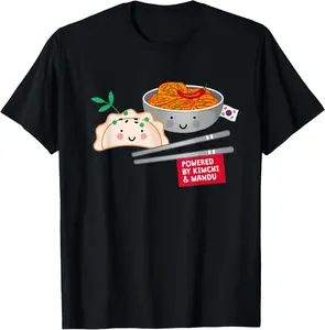 Casual Cotton shortsleeve tees Seoul Food, Soul Style T-Shirt