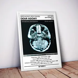 Breaking Benjamin - Dear Agony Poster Apartment Decor, Vintage Printable Wall Art