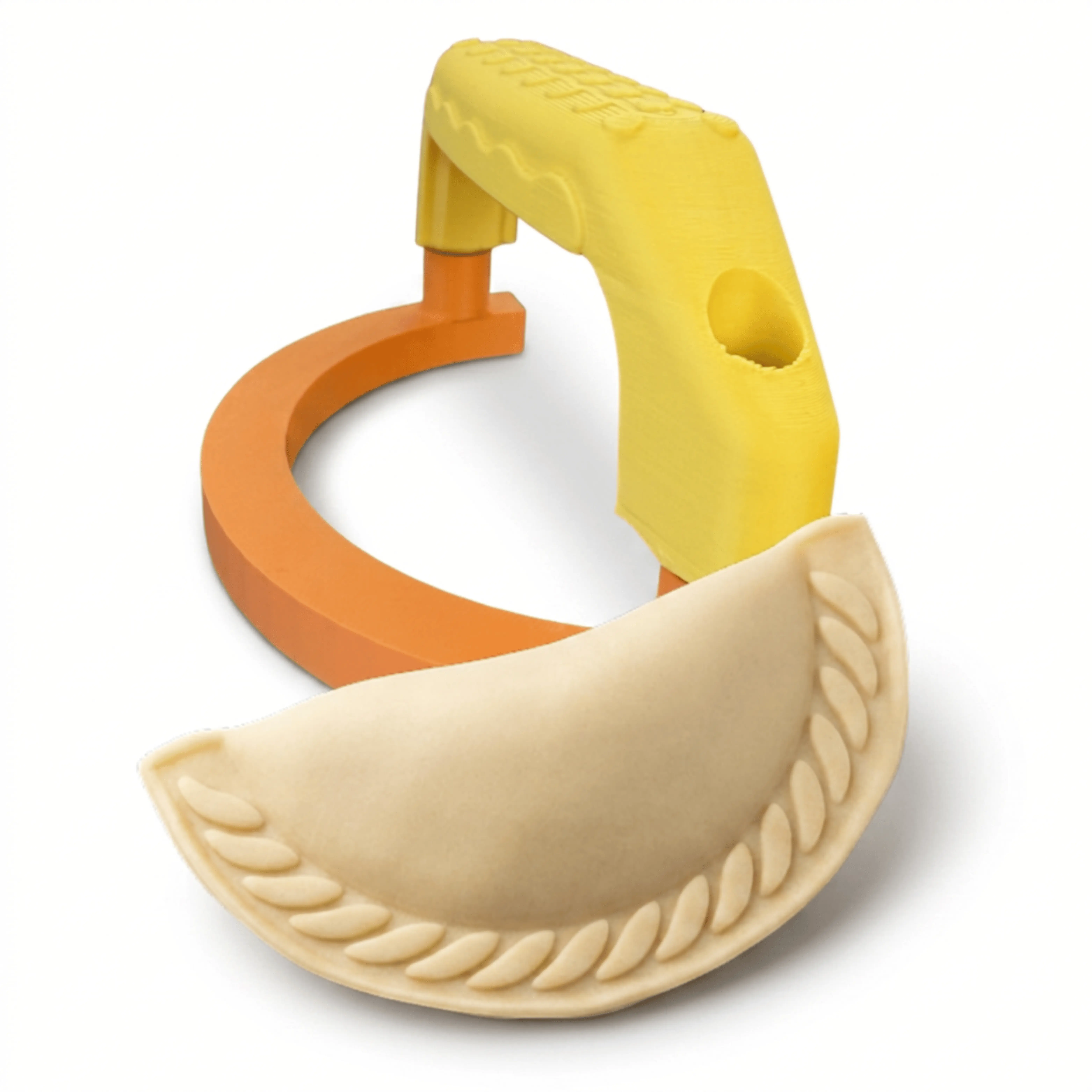 Empanada Maker Press 5.5 Inch Diamond Edge – Dumpling Maker, Pierogi Maker, Tortilla Sealer, Hand Pie Mold | PLA Food-Safe | Made in USA