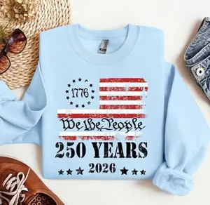 US 250 years We the People Printed Men's Women's T-Shirt, Sweatshirt