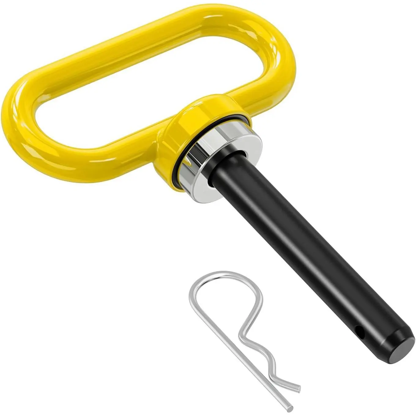 Niligft 1/2 in Diameter Heavy Duty Ultra Strong Magnetic Neodymium Rare Earth Trailer Hitch Pin, Yellow, 1 in Outer Diameter, for Tractor, ATV Trailer (Tools & Hardware Strong Magnets)