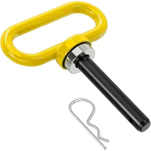 Niligt 1/2 Inch Diameter Heavy Duty Neodymium Rare Earth Magnet Trailer Hitch Pin, Yellow, for Mower, Tractor, ATV Trailer, Neodymium Rare Earth Magnets