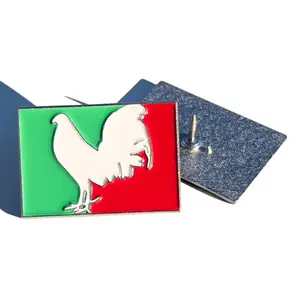 Pin Mexican Racing Pin Mexican Flag Pin For Caps Clothing Enamel Badge Gallo pin Rooster Pin