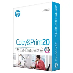 Printer Paper | 8.5 x 11 Paper | Copy &Print 20 lb | 1 Ream Case - 500 Sheets| 92 Bright | Made in USA - FSC Certified | 200060