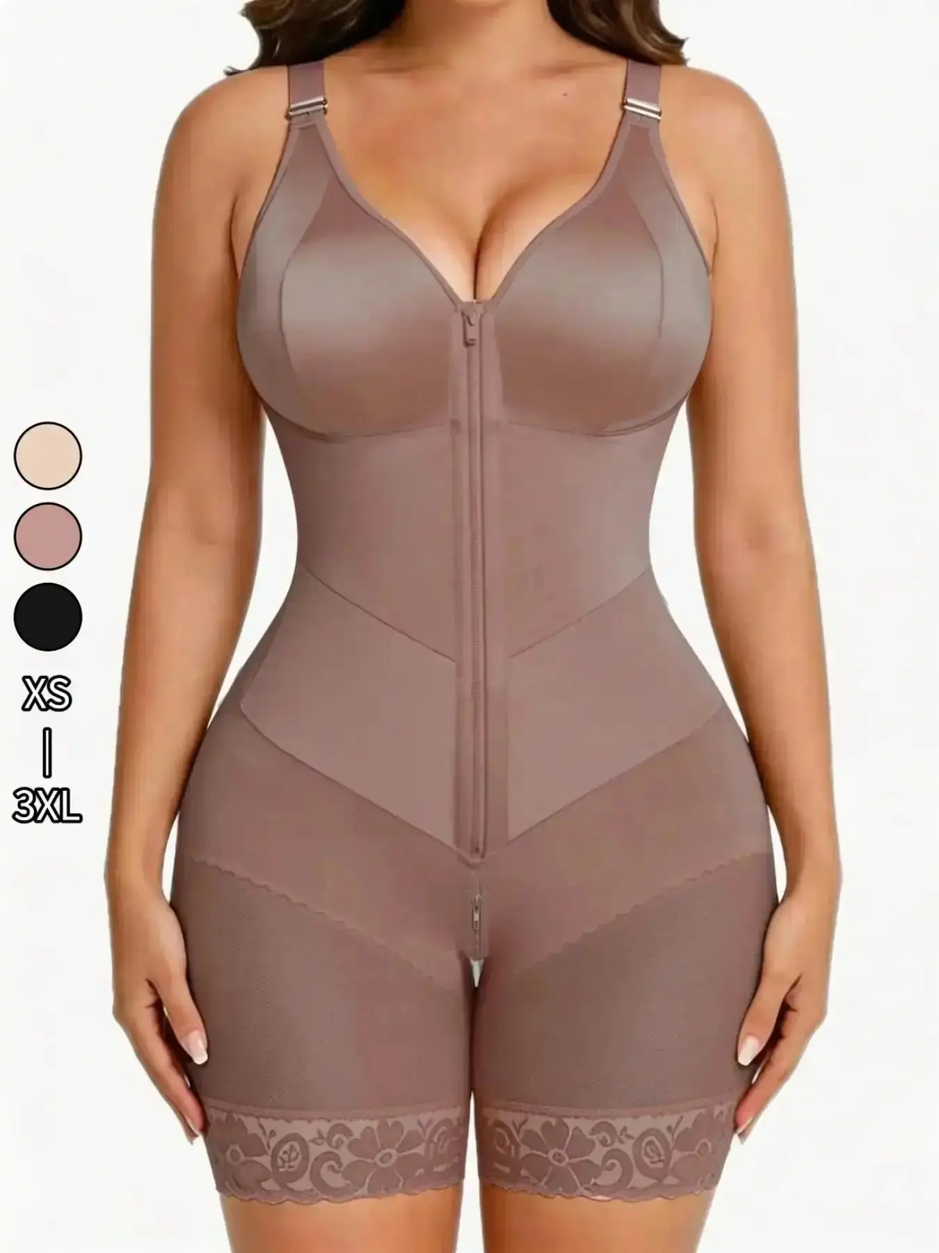 1 Count Women's n Shapewear Fajas Bodysuit Tummy Control Butt Lifter Slimming Body Shaper Jumpsuit for Daily Wear Ultimate High Compression Shaperwear Suitable Training Or Sports wardrobe essential everyday dress