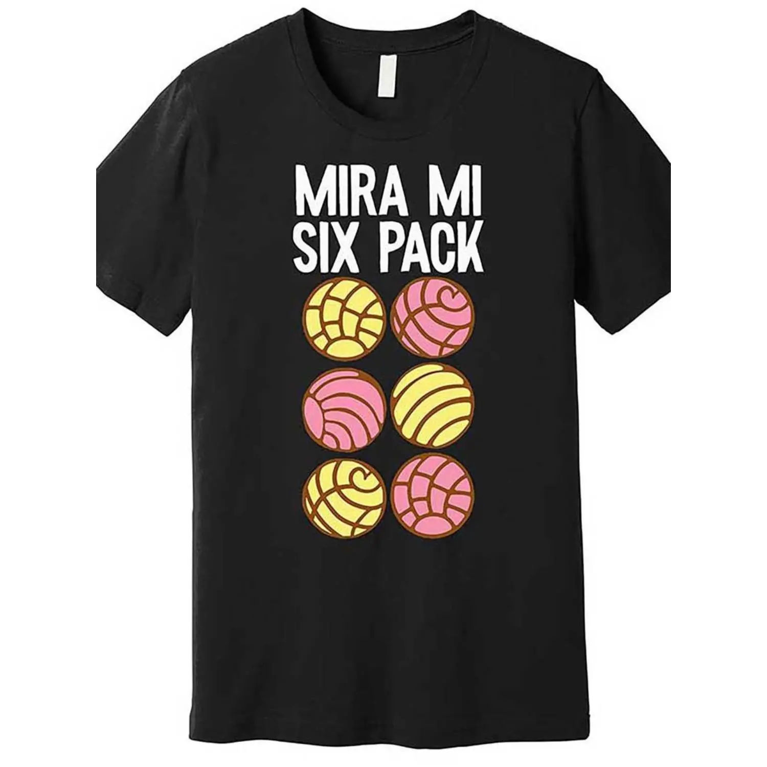 Men's Letter Print Round Neck Tee Conchas Pan Dulce Latina Mexican Mujer Concha Pastry Premium T-Shirt 666569 funny Men’s Short Sleeve Graphic T-shirt Collection black TT2 Golf Gift T-Shirt For Men and Women