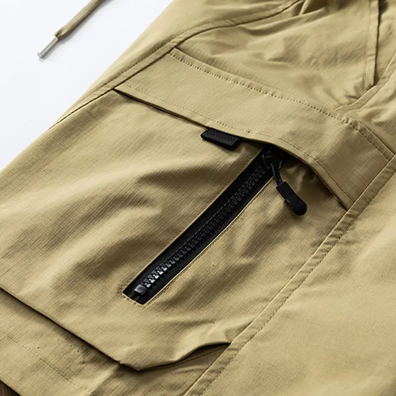 Clean Gent men’s casual cargo shorts with zippered pockets and a buttoned placket—ideal for outdoor hiking, summer leisure, work, golf, and outdoor fun. Clean Gent men’s casual cargo shorts with zippered pockets and a buttoned placket—ideal for outdoor hiking, summer leisure, work, golf, and outdoor fun.