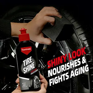 300ML Car Tire Brightener, Rubber Plastic Shine Enhancer, Crack Prevention Tire Wax, Automotive Maintenance Solution, Nourishes, Shiny Look, Fights Aging, Tire Care, Tire Protection