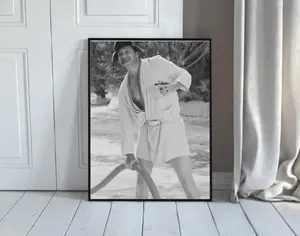 Cousin Eddie Print, Christmas Vacation Movie, Christmas Print, Black and White Print, Christmas Movie Poster, Christmas Decor, Digital Print l Home Decoration Poster