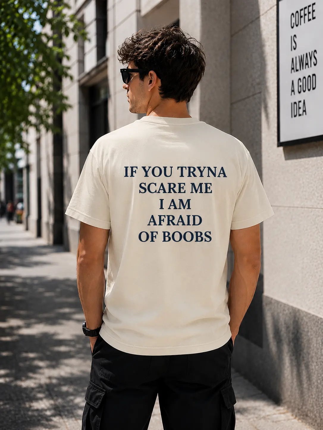 If You Tryna Scare Me I Am Afraid Of Boobs Shirt, Funny Adult Humor T-Shirt/Sweatshirt/Hoodie, Sarcastic Meme Graphic Tee - HUNTWEAR SHOP