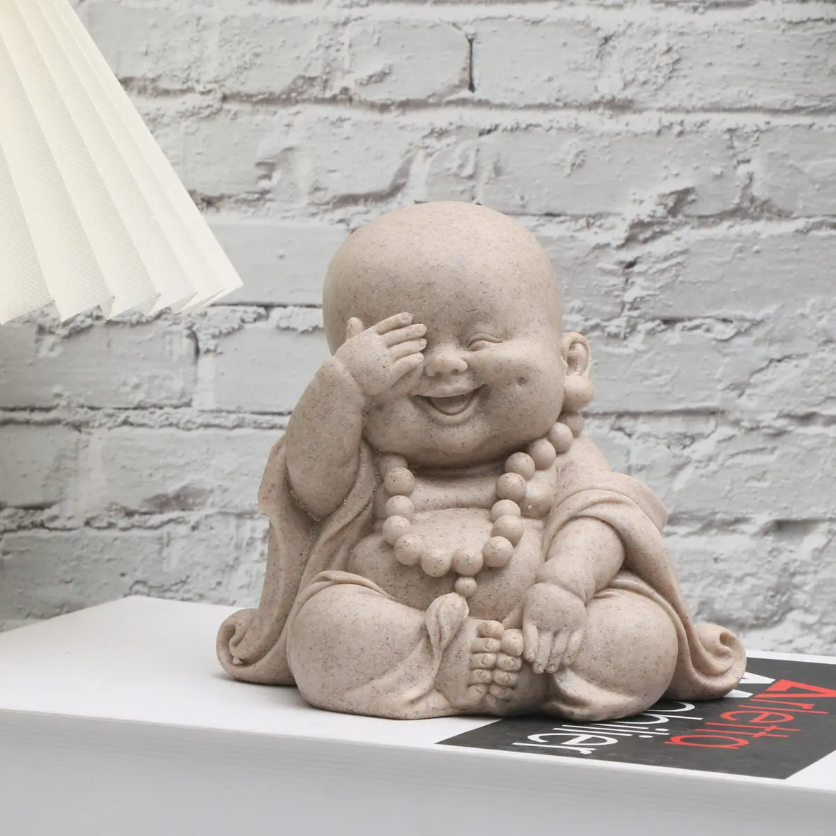 Buddha Statue Decoration Craft, 1 Count Cute Desktop Ornament, Home Decor Supplies for Living Room Bedroom Office, Religious Home Decor, Religious Ornaments, Room Decor, Home Decor, Religious Decorations, Spiritual Decor