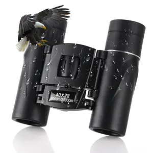40x22 HD Pocket Binoculars BAK4 Prism Fully Multi-Coated Optics IPX7 Waterproof Compact Design for Bird Watching Hunting Football Games Travel Stargazing Cruise with Carrying Bag