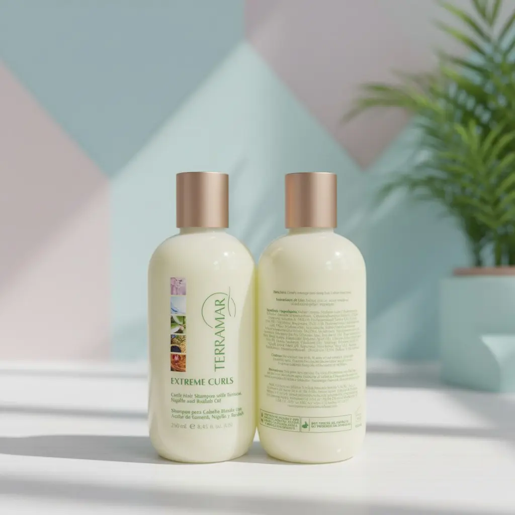 SHAMPOO PARA CABELL0 RIZAD0 - Terramar Hair Shampoo for Cleansing Comfort, Ideal for Haircare and Styling