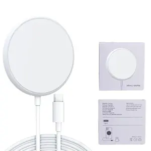 Apple Wireless Fast Charging 15w Smartphone Strong Magnetic Wireless Charger, Phone Gift, Efficient & Safe Charging Solution, Magnetic Portable Charger