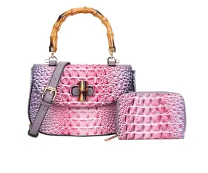 Crocodile Multicolor Handbag