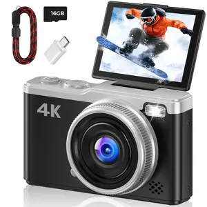MaxMango 64MP Digital Camera with 180° Flip Screen Vlogging Camera