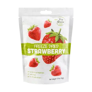 BIG GREEN Freeze Dried Strawberries - Natural, Crispy Whole Fruit Snacks, 20g Pack BIG GREEN Freeze Dried Strawberries - Natural, Crispy Whole Fruit Snacks, 20g Pack