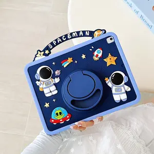 Silicone iPad Case with Pen Slot, Tablet Casing, Compatible with iPad Air 5/4/3, Samsung A9, Huawei Matepad Se 11, Soft Full Cover Design