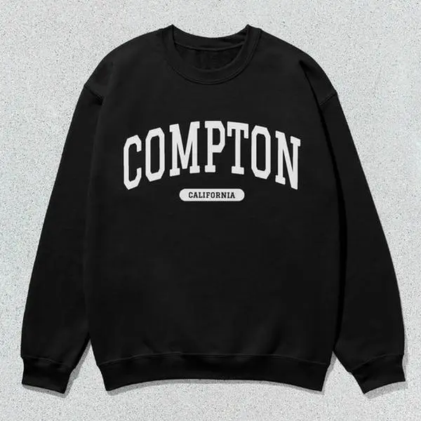 Compton Sweatshirt California Collegiate Crewneck Sweater Unisex
