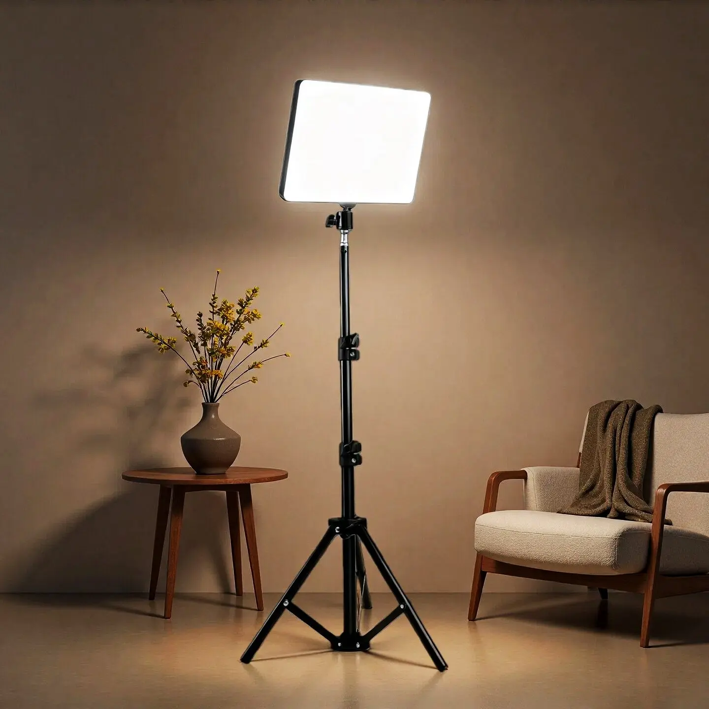 63-Inch Flexible Tripod Stand, 10-Inch Selfie Ring Light, Three-Color Adjustable LED Light, Live Streaming & Video Conference Lamp, LED Fill Lights