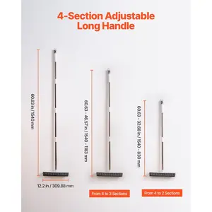 VEVOR Pet Hair Carpet Rake, 35.83 - 55.51 in Adjustable Long Handle Pet Hair Removal Broom, Reusable Advanced Lint Remover Scraper Dog Cat Fur Cleaning, for Carpet Rugs Mats Couch Furniture Cat TreeVEVOR Super Brand Day