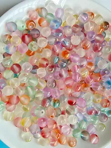 8mm Mixed Color Beads, Interchangeable Beads, Colorful Beads for DIY Jewelry Making, Pride 2025, LGBTQ, DIY Jewelry Accessories for Bracelet & Necklace Making