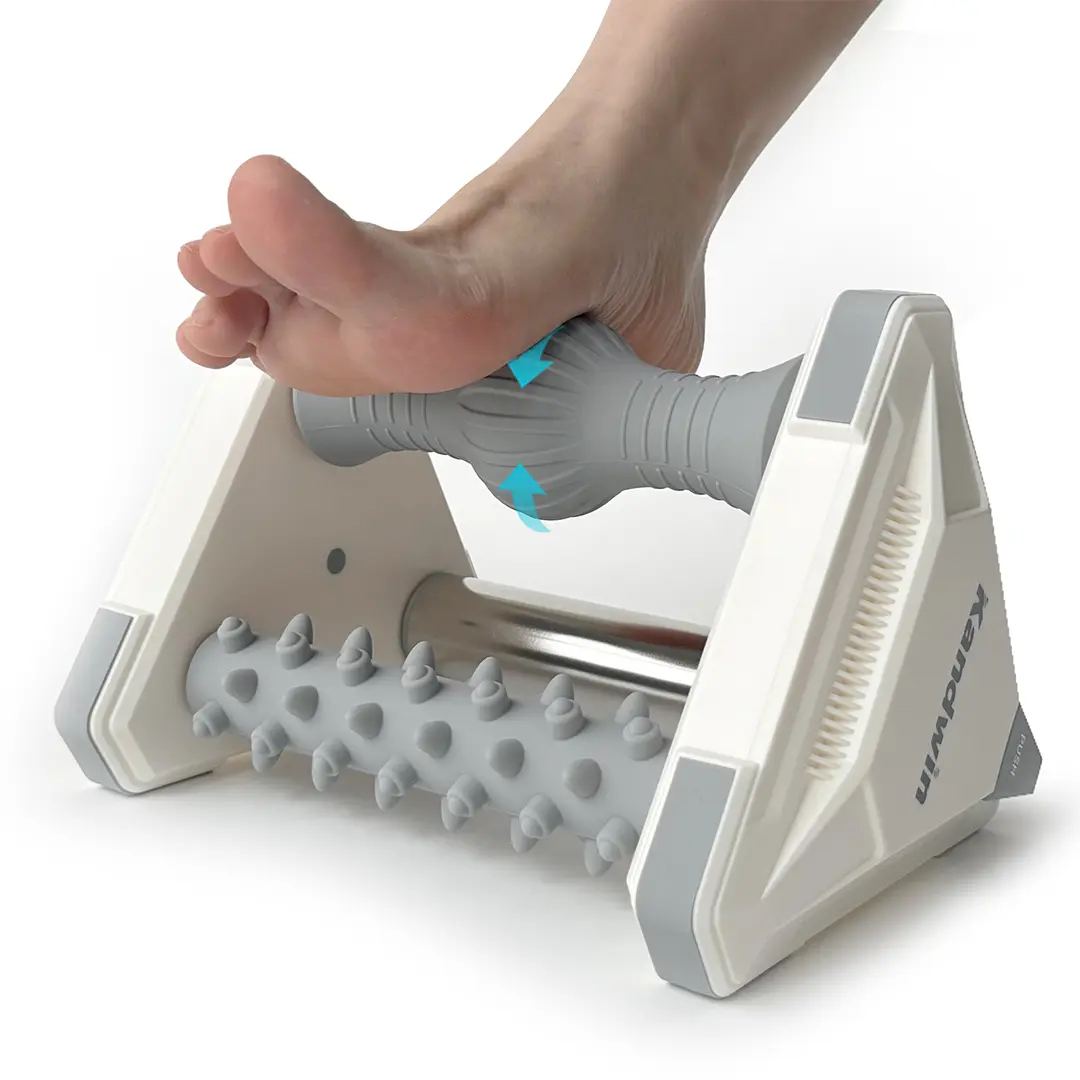Foot Massager Roller - Portable Arch & Plantar Fasciitis Relief Tool - Deep Tissue Muscle Massage Roller for Feet Carf Heel Pain