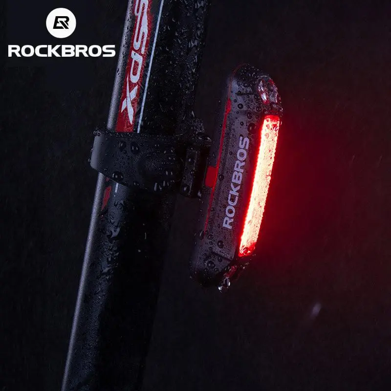 ROCKBROS Rear Bike Light - Waterproof Bicycle Saddle Tail Light, Bike Accessories (Model A54BK/WR01)