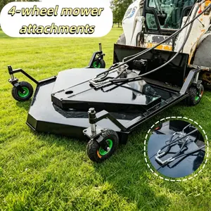 4-Wheel Self-Propelled Trimmer Attachment, Compatible with Bobcat Skid Steer Loaders, Ideal for large lawns, rugged terrain, slopes, and complex areas with many obstacles