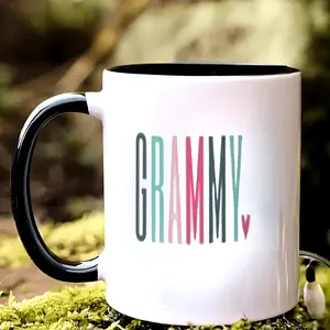 1pc 11oz Cherished Moments Grammy Grandma Ceramic Coffee Mug - Durable, Microwave-Safe, Dishwasher-Washable Cup for Drinks, Perfect Gift for Grandmothers