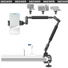 NEEWER Adjustable Aluminium Overhead Desk Camera Mount Holder - Articulating Arm, Rubber Clamp, 360° Dual Ball Heads, 1/4"-3/8" ARRI Locating Pins, Heavy-Duty Bracket for Stabilizer, Webcams, DSLRs, Content Creator Electronic Accessories