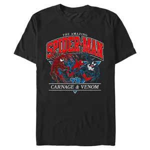 Men's Marvel: Spider-Man The Amazing vs Carnage and Venom T-Shirt