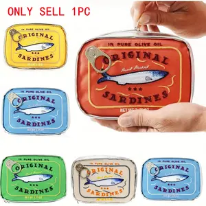 Large Capacity Cute Sardine Can Shaped Storage Bag Makeup Organizer, Creative Convenient Fish Can Cosmetic Pouch, Travel Essential, Vanity Purse