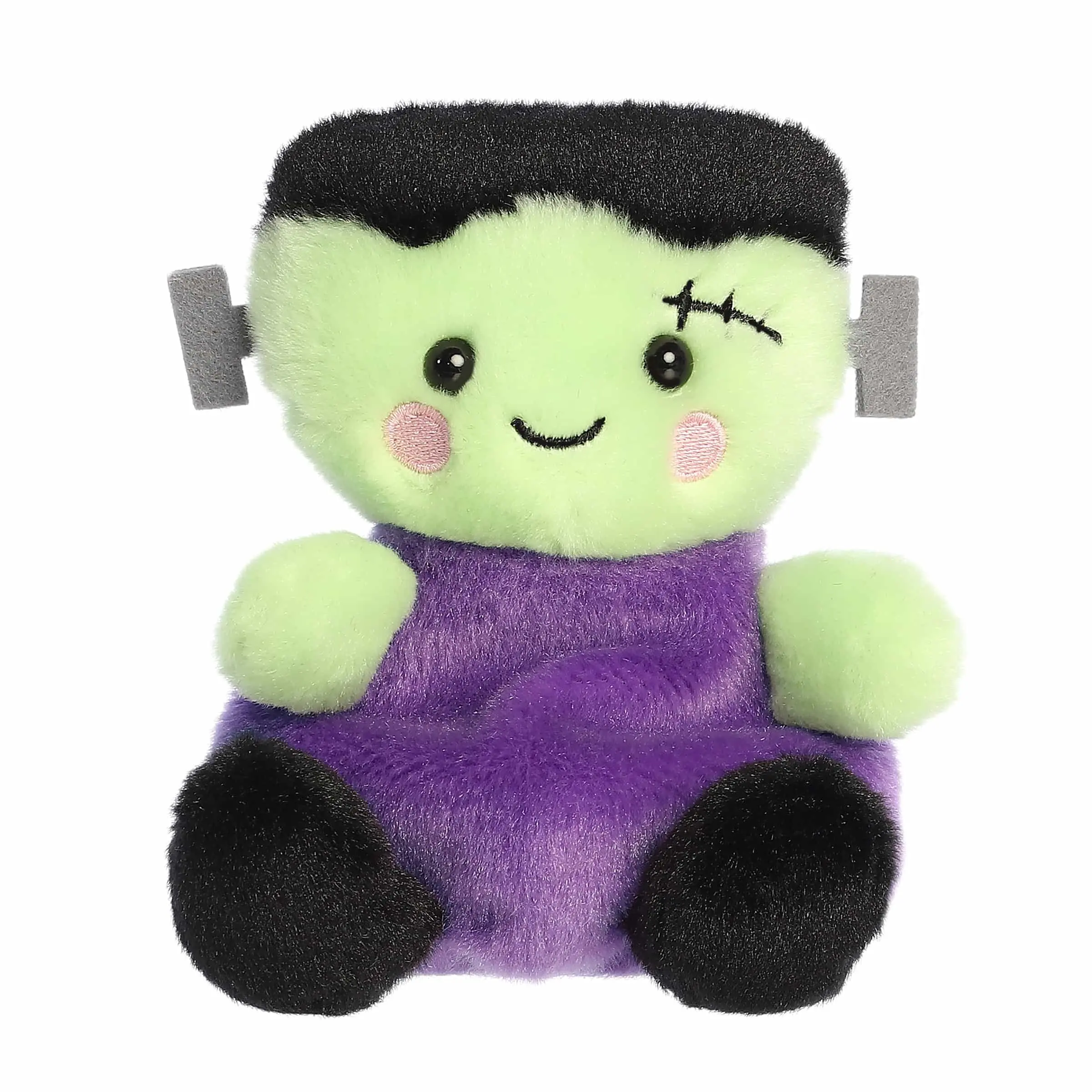 Palm Pals Spooky Bolts Frankenstein 5 inch Green Mini Soft Plush Collectable Stuffed Animal