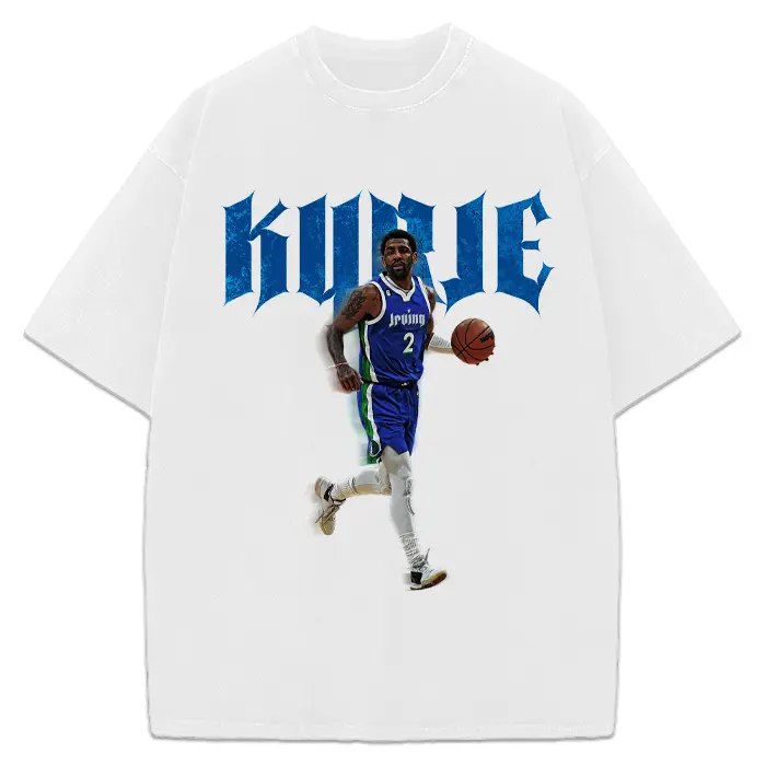 Kyrie T-Shirt Basketball Custom Design Graphic T-Shirt For Dallas Fans Cotton Menswear