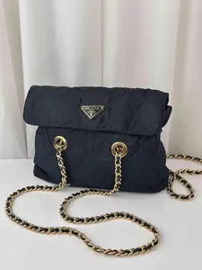 Pre-owned PRADA As Shown Shoulder Bags Nylon Bag Black Handbag MR06032026A146