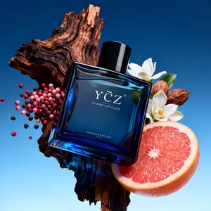YCZ Midnight Marine Perfume 50ml | Fresh Aquatic Citrus & Aromatic Marine | Long-lasting unisex fragrance for everyday office wear, leisure, and nighttime outings | Vegan & cruelty-free